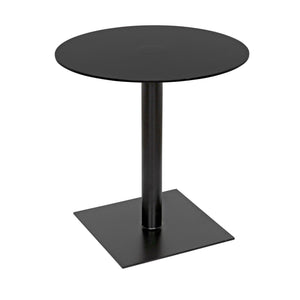 Mies Side Table, Black Steel-Noir Furniture-Blue Hand Home
