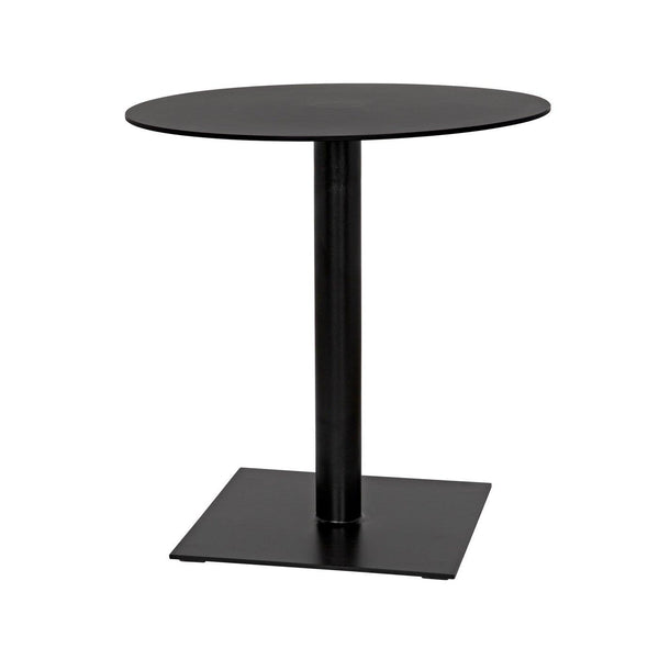 Mies Side Table, Black Steel-Noir Furniture-Blue Hand Home