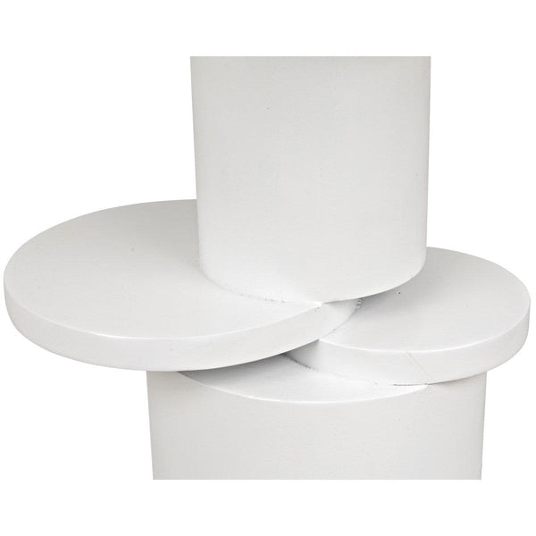 Noir Furniture Hugo Side Table, Solid White-Noir Furniture-Blue Hand Home