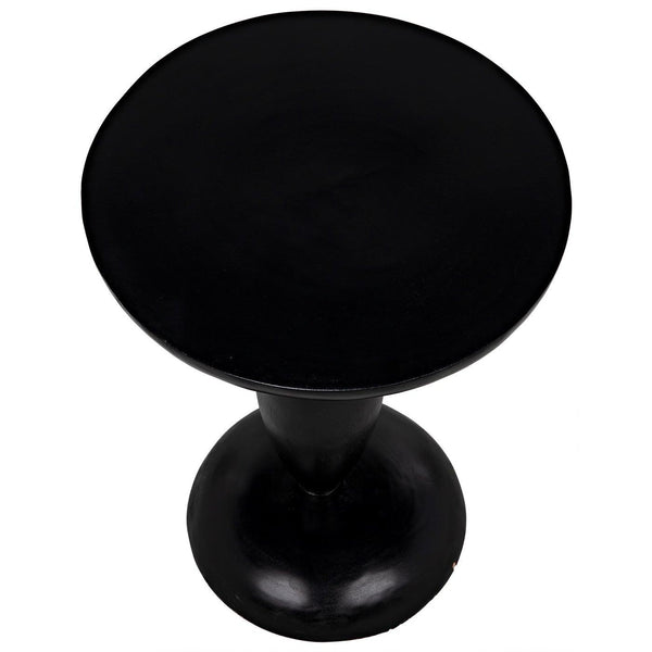 Noir Adonis Side Table, Hand Rubbed Black-Noir Furniture-Blue Hand Home