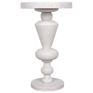 Noir Fenring Side Table, White Wash-Noir Furniture-Blue Hand Home