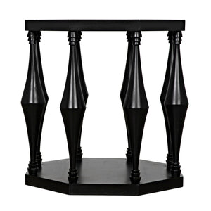 Marceo Side Table, Hand Rubbed Black-Noir Furniture-Blue Hand Home
