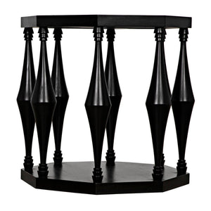 Marceo Side Table, Hand Rubbed Black-Noir Furniture-Blue Hand Home