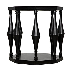 Marceo Side Table, Hand Rubbed Black-Noir Furniture-Blue Hand Home