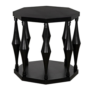 Marceo Side Table, Hand Rubbed Black-Noir Furniture-Blue Hand Home