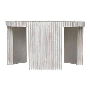 Jgor Side/Coffee Table, White Wash-Noir Furniture-Blue Hand Home