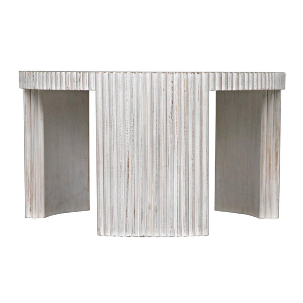 Jgor Side/Coffee Table, White Wash-Noir Furniture-Blue Hand Home