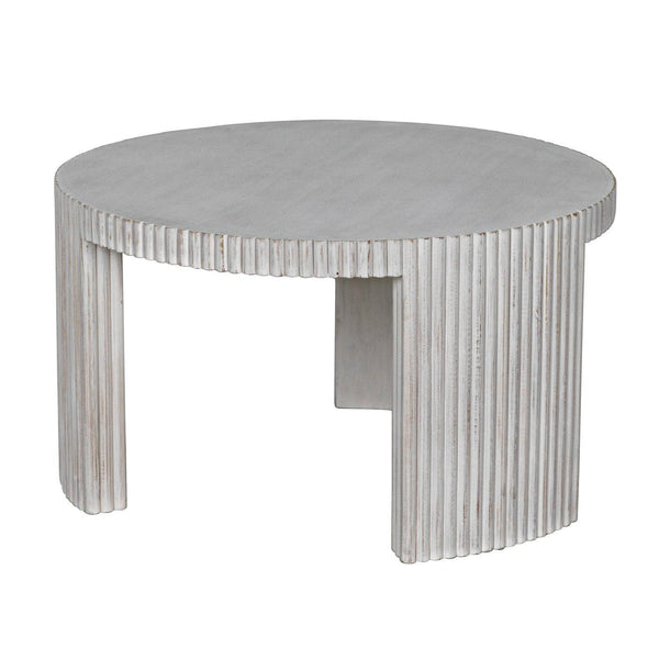 Jgor Side/Coffee Table, White Wash-Noir Furniture-Blue Hand Home
