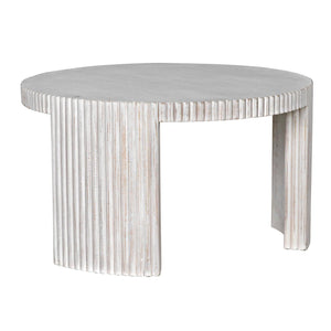 Jgor Side/Coffee Table, White Wash-Noir Furniture-Blue Hand Home