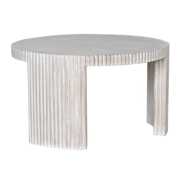 Jgor Side/Coffee Table, White Wash-Noir Furniture-Blue Hand Home
