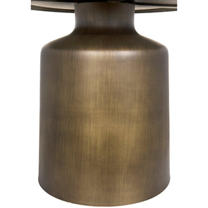 Lee Side Table, Aged Brass-Noir Furniture-Blue Hand Home