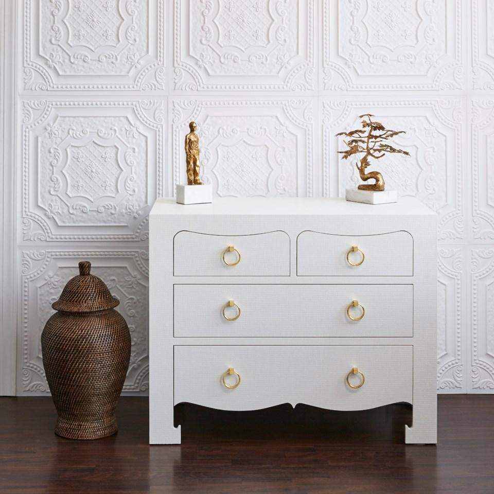 Villa & House - Jacqui Large 4-Drawer In White-Bungalow 5-Blue Hand Home