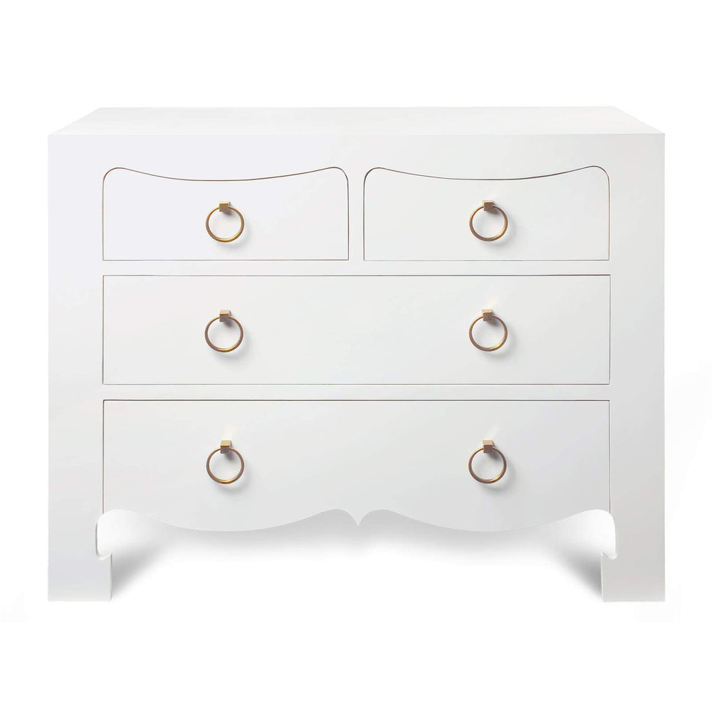 Villa & House - Jacqui Large 4-Drawer In White-Bungalow 5-Blue Hand Home