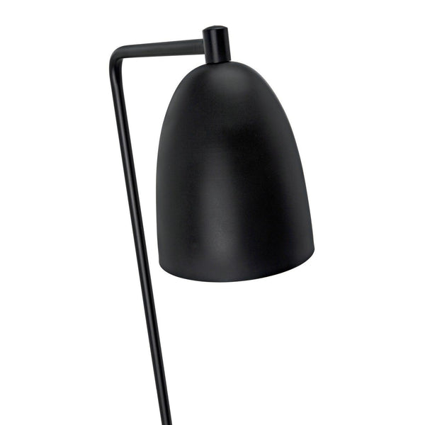 Asti Floor Lamp, Black Steel-Noir Furniture-Blue Hand Home