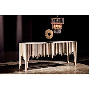 Bruna Chandelier, Small, Metal with Brass Finish-Noir Furniture-Blue Hand Home