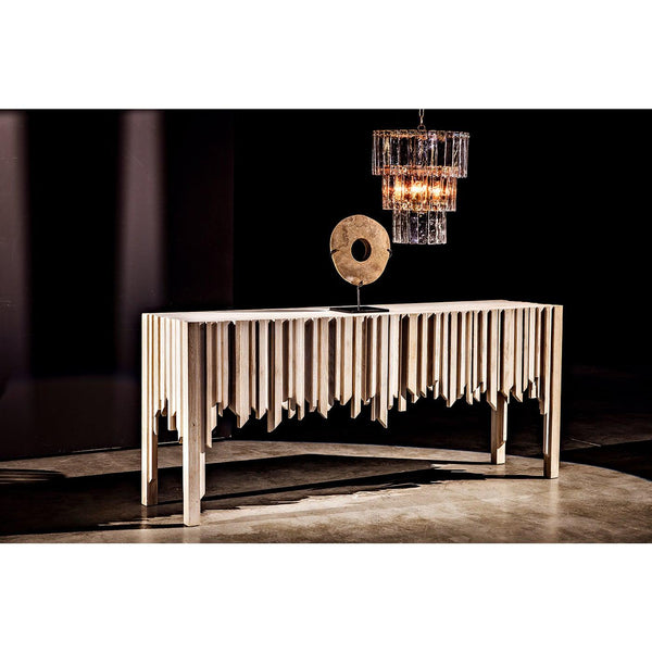 Bruna Chandelier, Small, Metal with Brass Finish-Noir Furniture-Blue Hand Home
