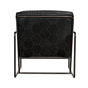 Noir Demeter Chair, Metal and Leather-Noir Furniture-Blue Hand Home