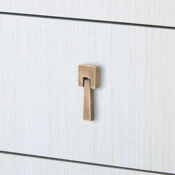 Villa & House - Madeline 3-drawer Side Table, Platinum-Bungalow 5-Blue Hand Home