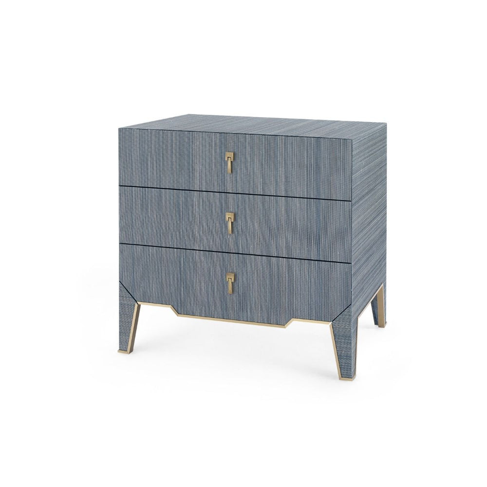 Villa & House - Madeline 3-drawer Side Table, Navy Blue-Bungalow 5-Blue Hand Home