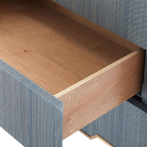 Villa & House - Madeline 3-drawer Side Table, Navy Blue-Bungalow 5-Blue Hand Home