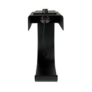 Noir Alfred Table Lamp, Black Metal-Noir Furniture-Blue Hand Home