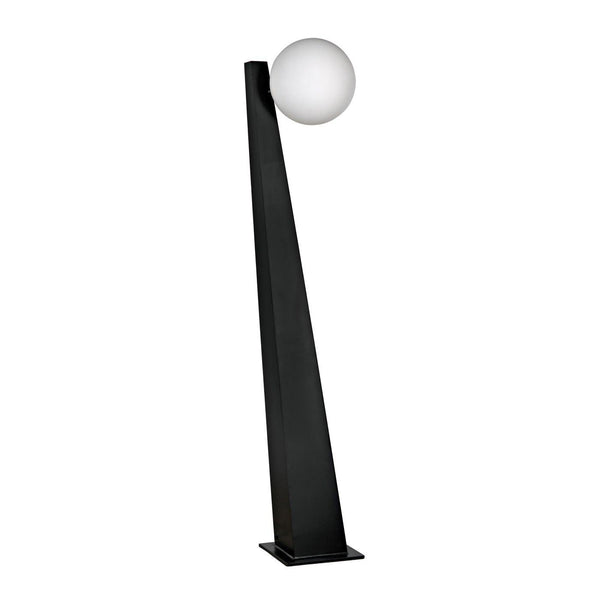 Noir Roy Floor Lamp, Black Metal-Noir Furniture-Blue Hand Home