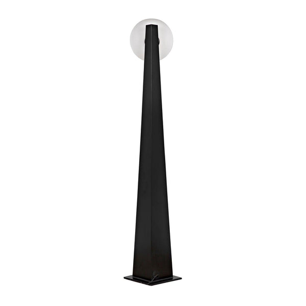 Noir Roy Floor Lamp, Black Metal-Noir Furniture-Blue Hand Home