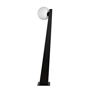 Noir Roy Floor Lamp, Black Metal-Noir Furniture-Blue Hand Home
