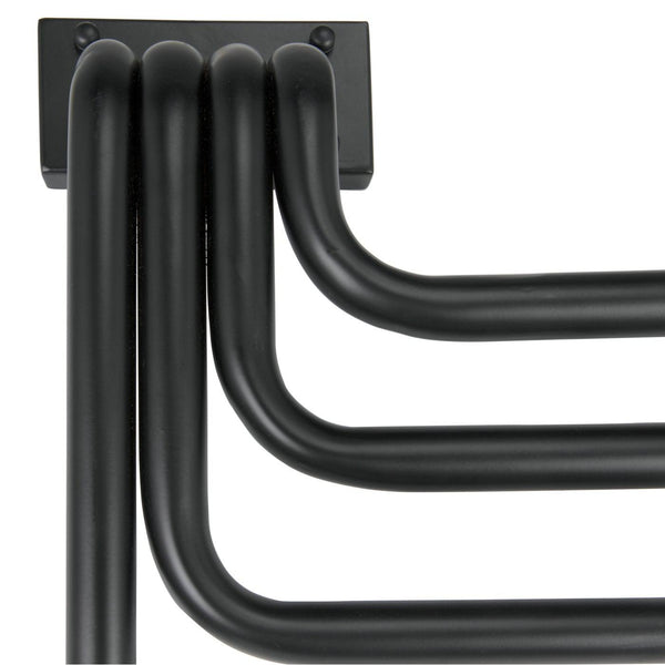 Noir Sweeny Sconce, Black Metal-Noir Furniture-Blue Hand Home