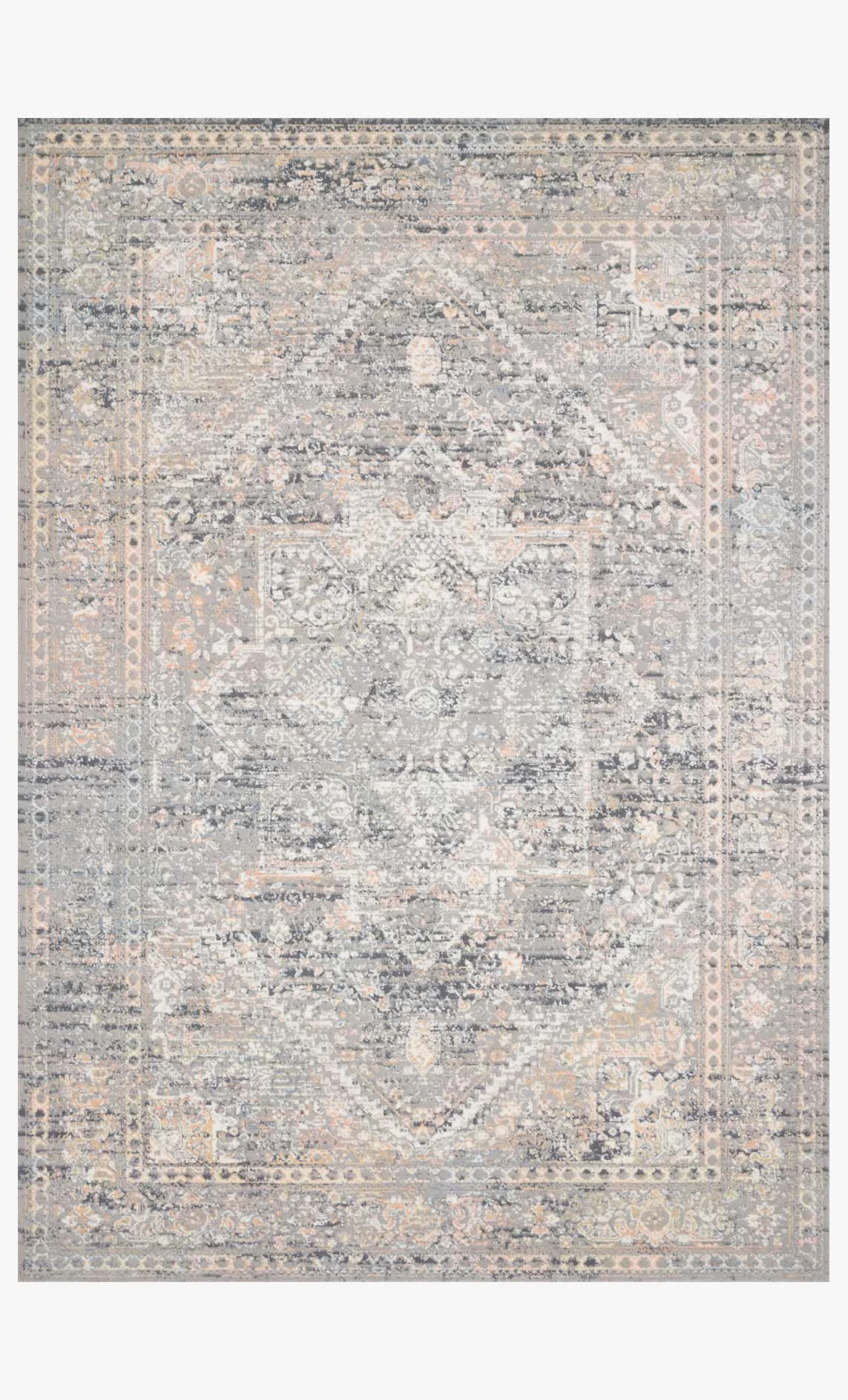 Lucia Rug by Loloi - Grey/Sunset