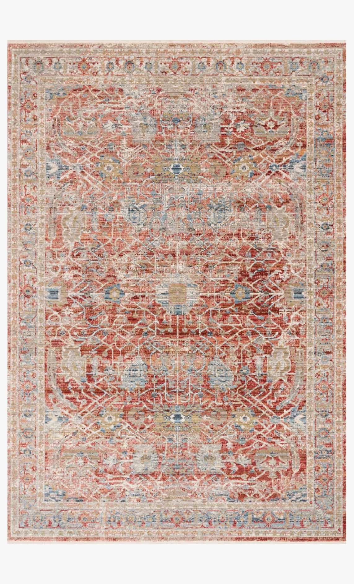 Claire Rug Red Ivory by Loloi at Blue Hand Home
