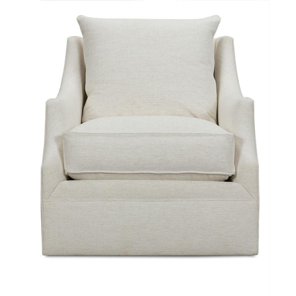 Kara Express Swivel Glider Chair in Nomad Snow-Blue Hand Home