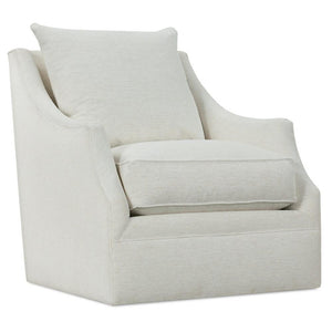 Kara Express Swivel Glider Chair in Nomad Snow-Blue Hand Home