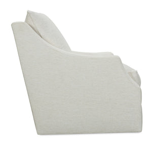 Kara Express Swivel Glider Chair in Nomad Snow-Blue Hand Home