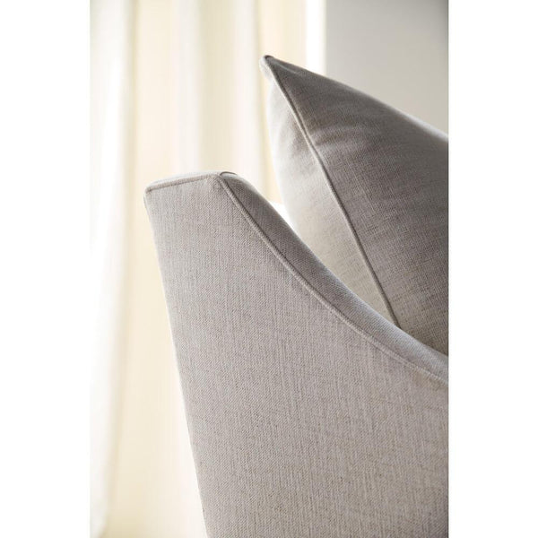 Kara Express Swivel Glider Chair in Nomad Snow-Blue Hand Home