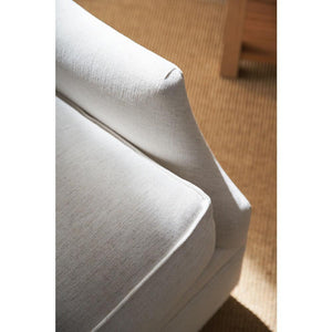 Kara Express Swivel Glider Chair in Nomad Snow-Blue Hand Home