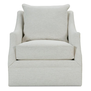 Kara Swivel Chair in Nomad Snow-Blue Hand Home