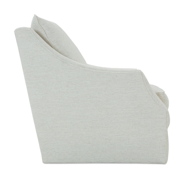 Kara Swivel Chair in Nomad Snow-Blue Hand Home
