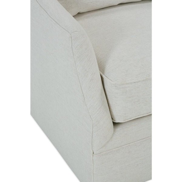 Kara Swivel Chair in Nomad Snow-Blue Hand Home