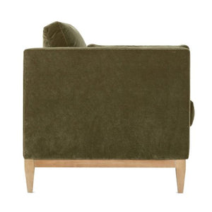 Leo Express Velvet Sofa-Blue Hand Home