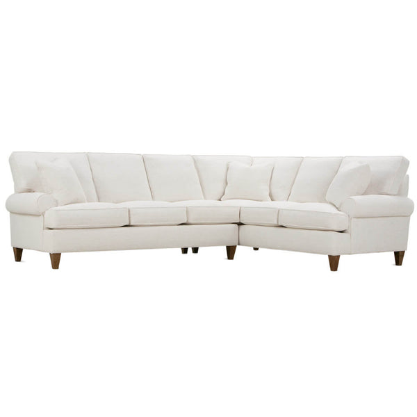 Cindy 3-Seat Left Seated End W/Corner & Right Seated End In Nomad Snow-Blue Hand Home