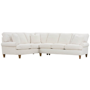 Cindy 3-Seat Right Seated End W/Corner & Left Seated End In Nomad Snow-Blue Hand Home