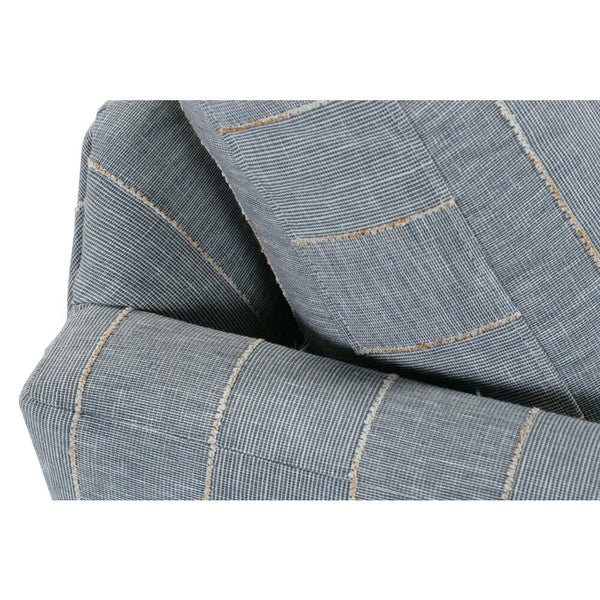 Allie Swivel - Indigo Kid-proof Stripe-Blue Hand Home