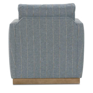 Allie Swivel - Indigo Kid-proof Stripe-Blue Hand Home