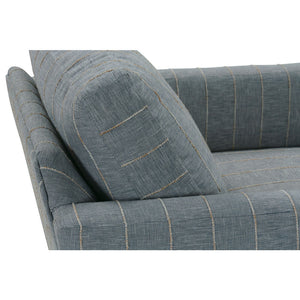 Allie Swivel - Indigo Kid-proof Stripe-Blue Hand Home
