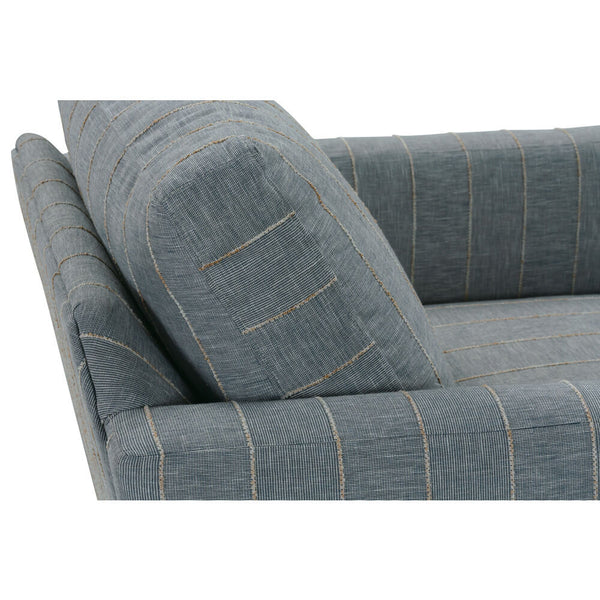 Allie Swivel - Indigo Kid-proof Stripe-Blue Hand Home