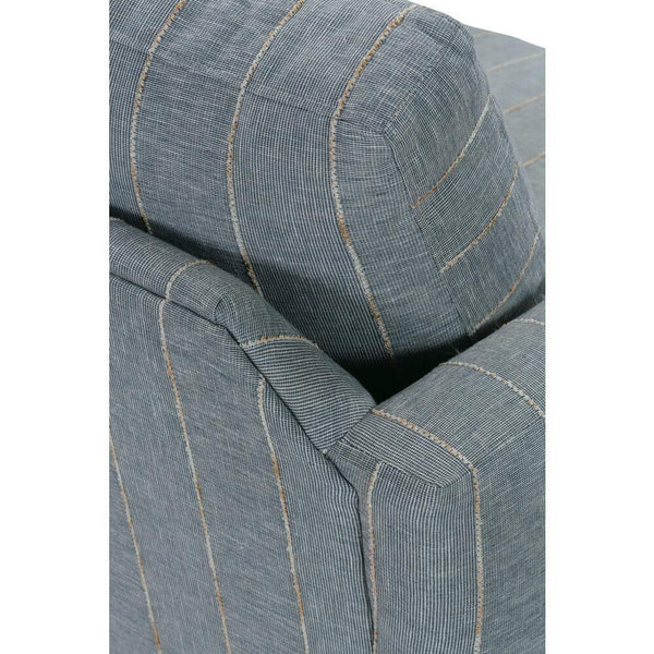 Allie Swivel - Indigo Kid-proof Stripe-Blue Hand Home