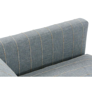 Allie Swivel - Indigo Kid-proof Stripe-Blue Hand Home