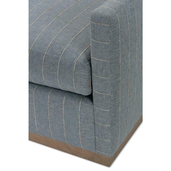 Allie Swivel - Indigo Kid-proof Stripe-Blue Hand Home