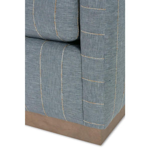 Allie Swivel - Indigo Kid-proof Stripe-Blue Hand Home